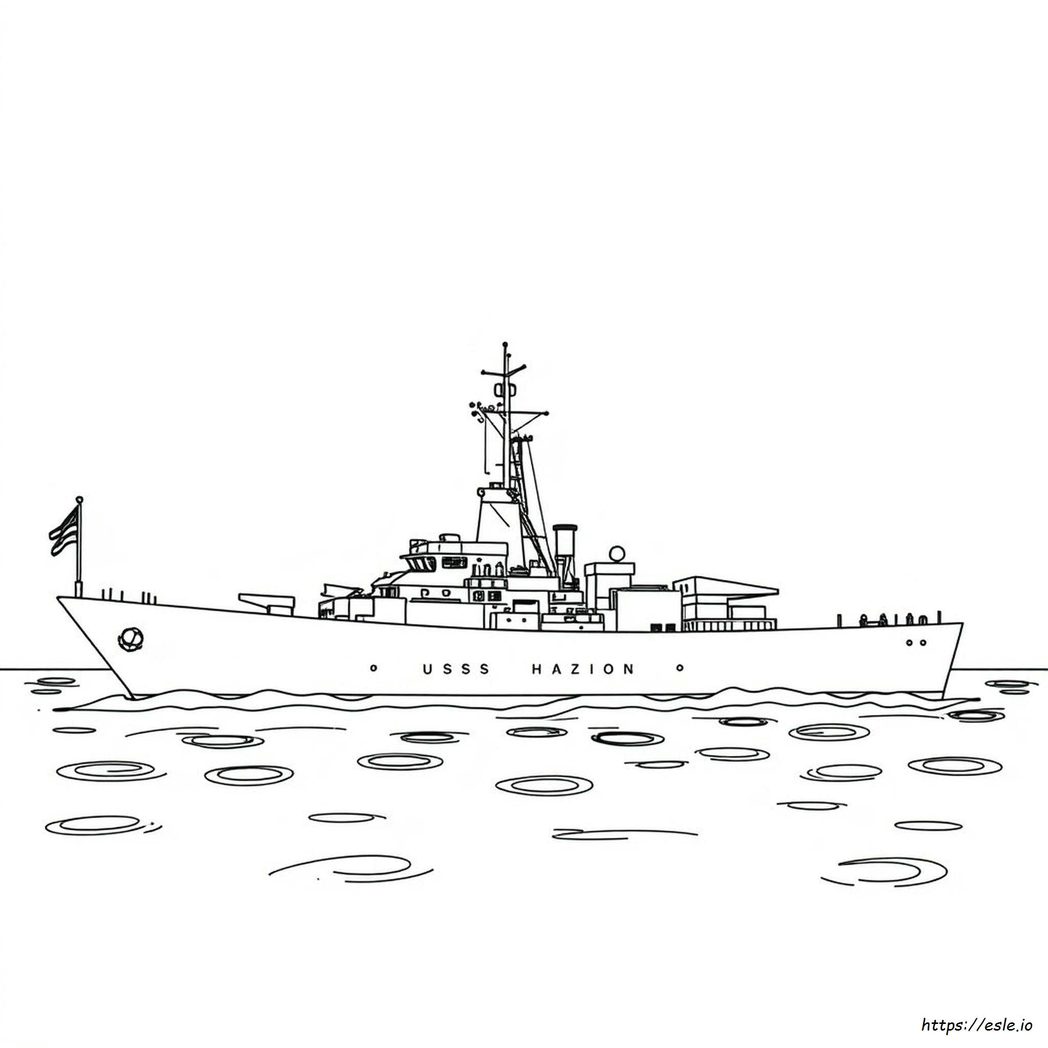 Uss Arizona Coloring Page