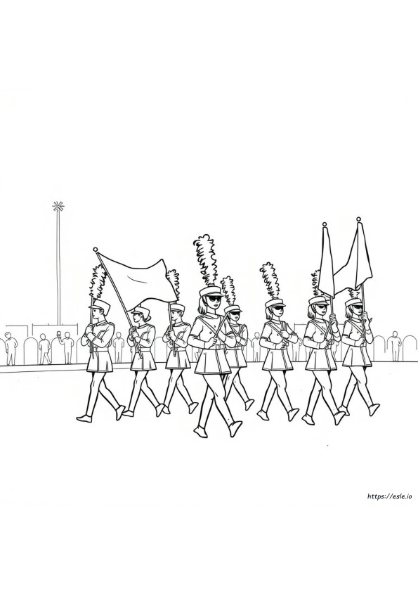 Color Guard Coloring Pages