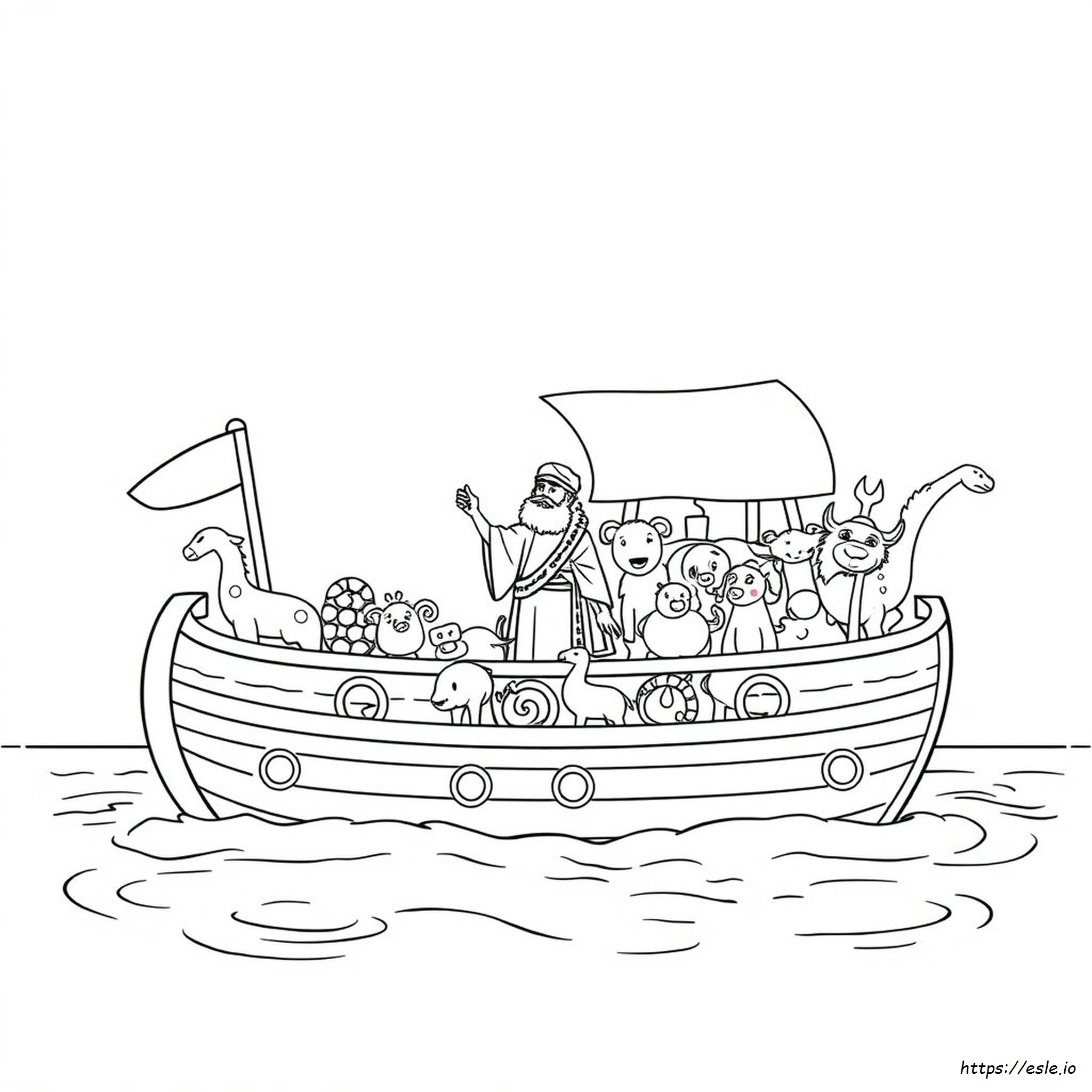 Noah And The Ark Coloring Pages To Print