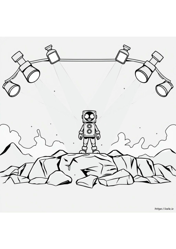 Dark Speakerman Coloring Page