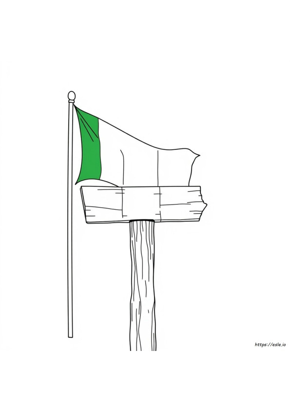 Nigeria Flagge Malvorlagen Zum Ausdrucken