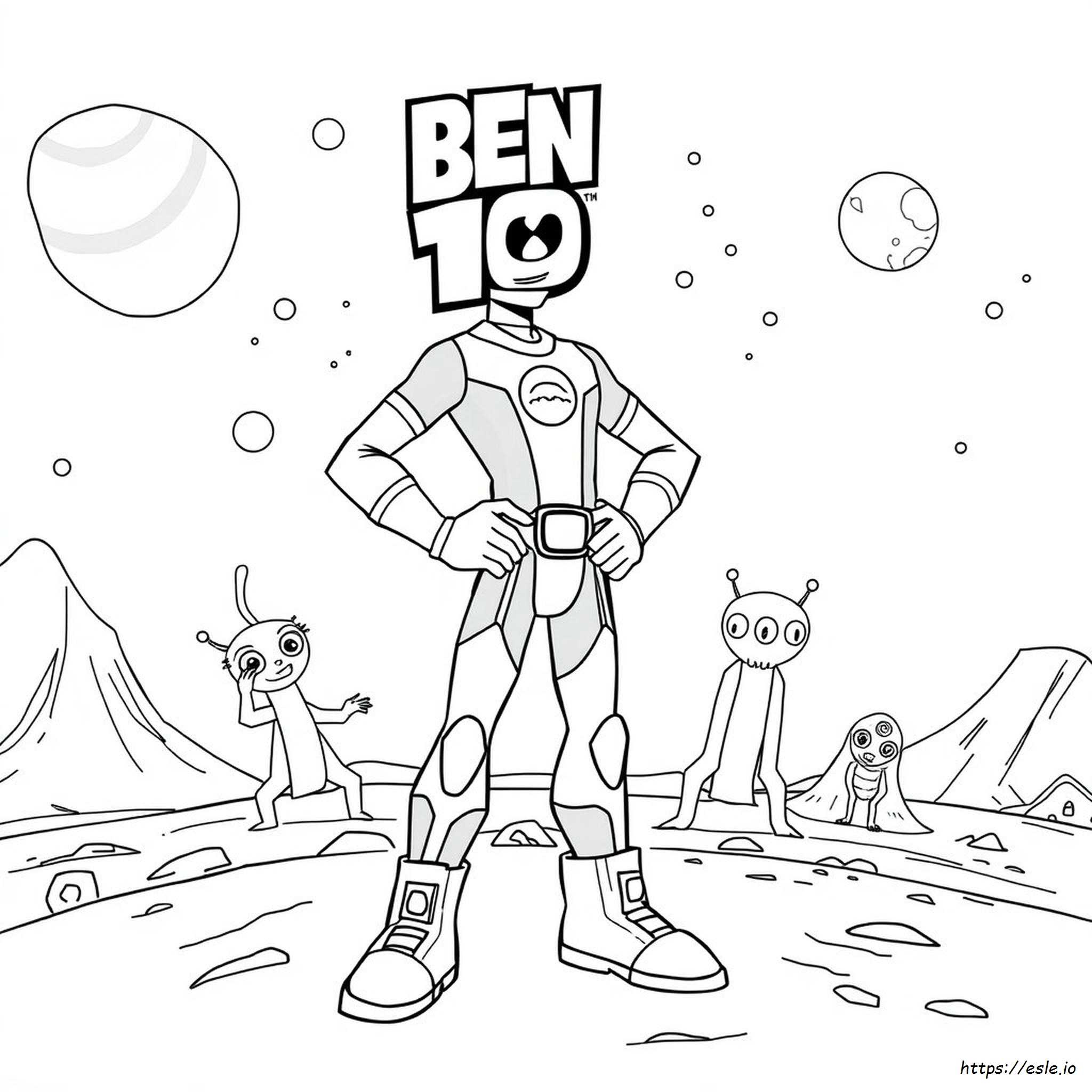 Ben Ten Coloring Pages Online - free printable coloring page