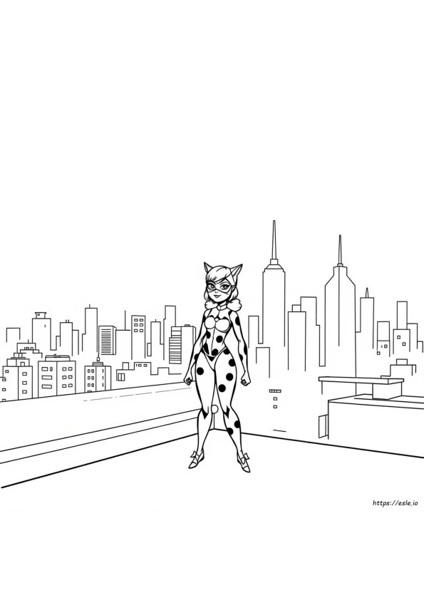 Ladybug And Cat Noir Colouring In