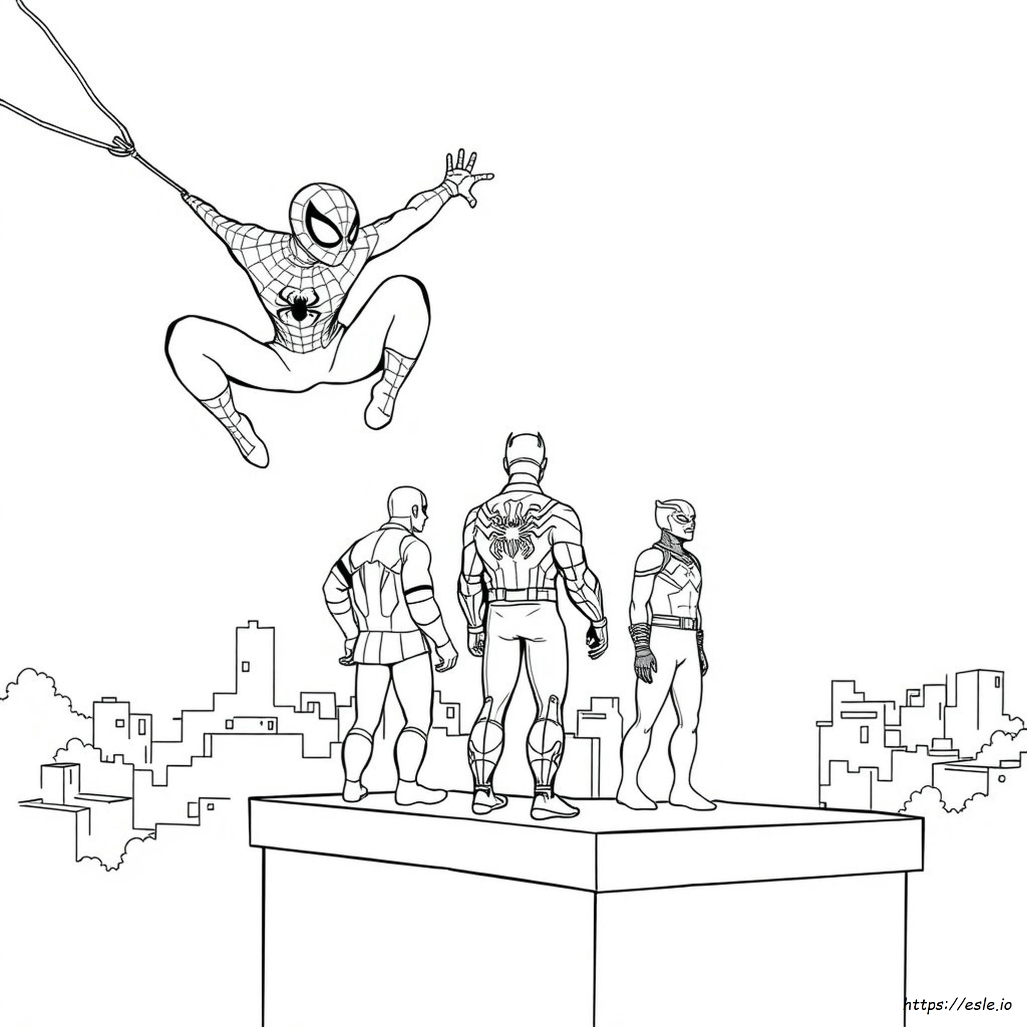 Buku Mewarnai Spidey Dan Teman-Teman