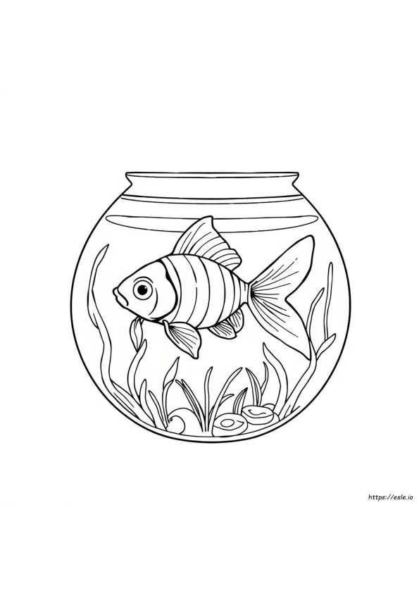 Coloriage Poisson Rouge