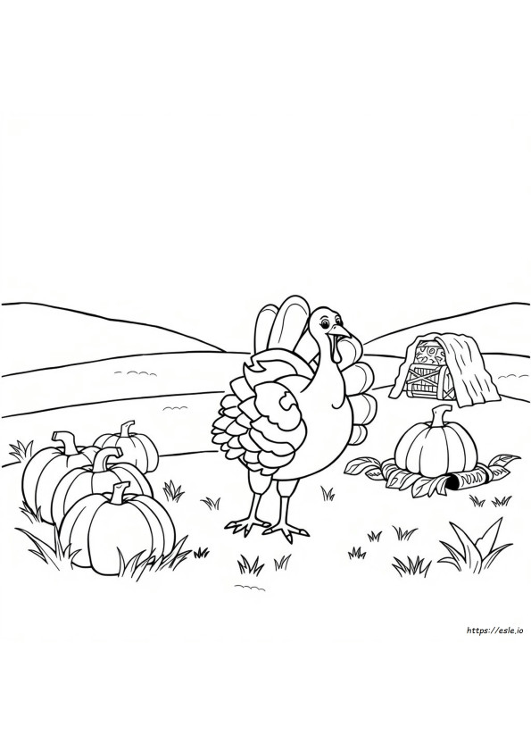 Turkey Coloring By Number