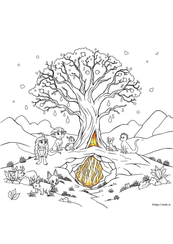 Mythic World Coloring Book