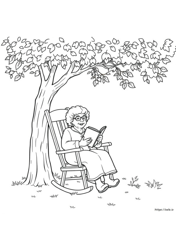 Grandmother For Coloring