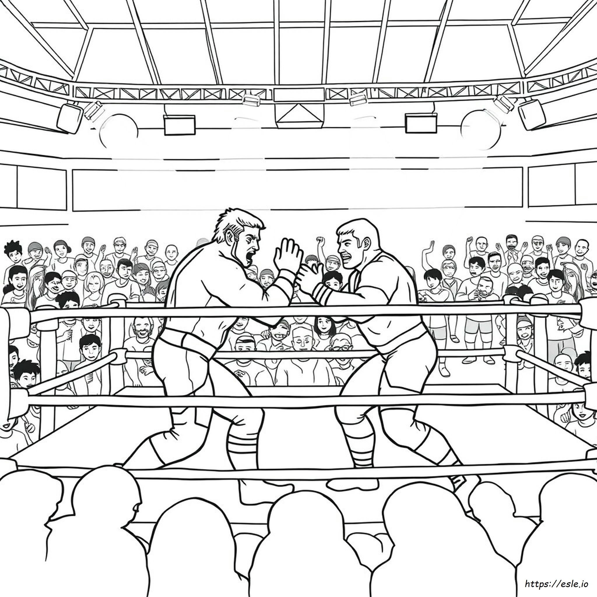 Wrestling Ausmalbilder