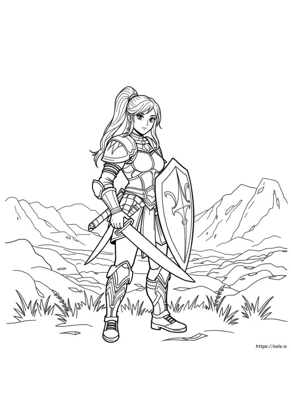 Coloriages De Guerrières