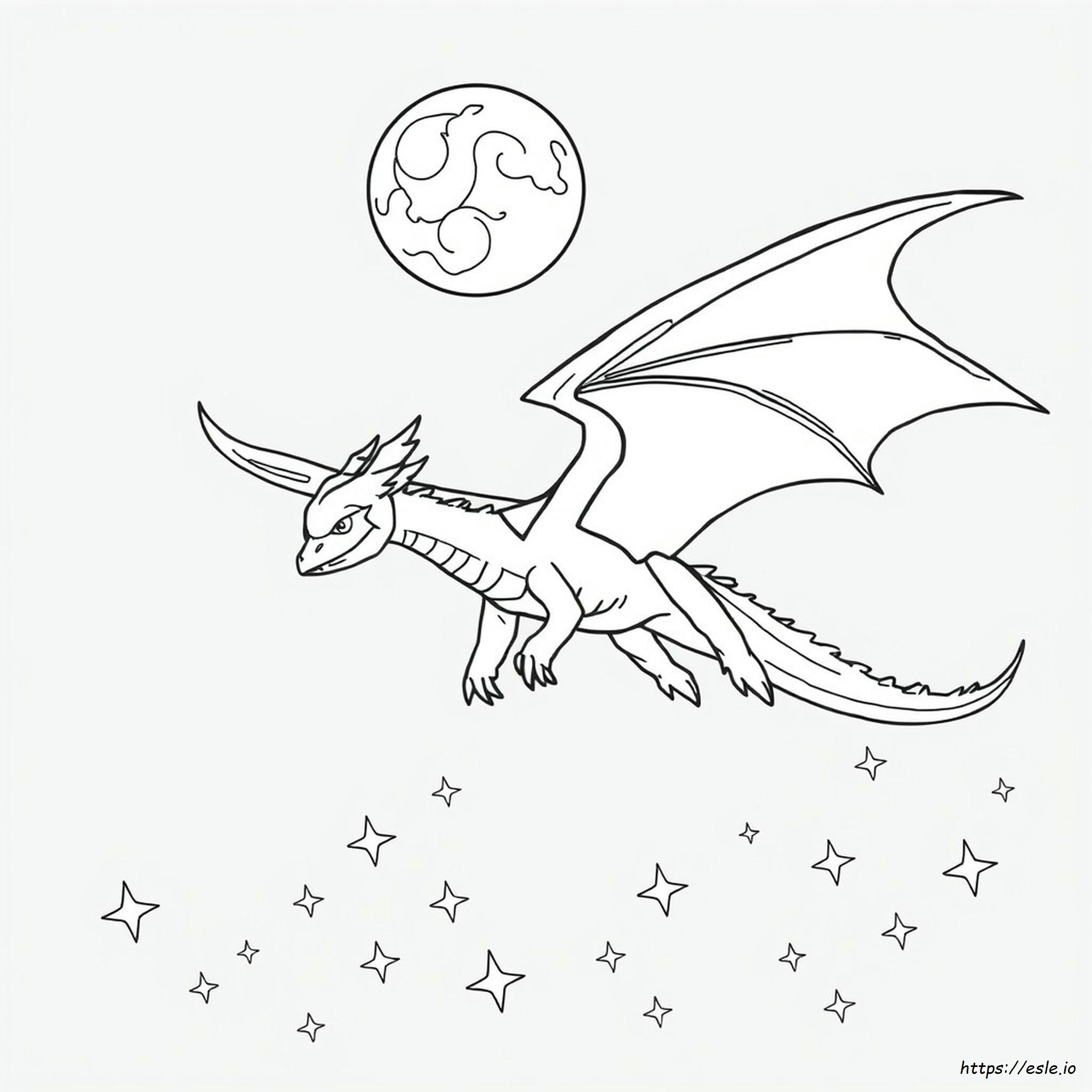 Night Fury Dragon Coloring Pages