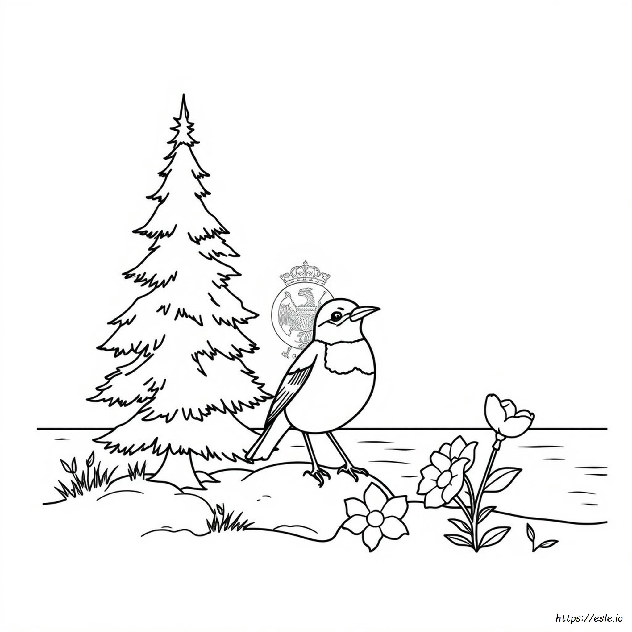 Símbolo Do Estado De Michigan Para Colorir - Desenho Grátis Para Imprimir
