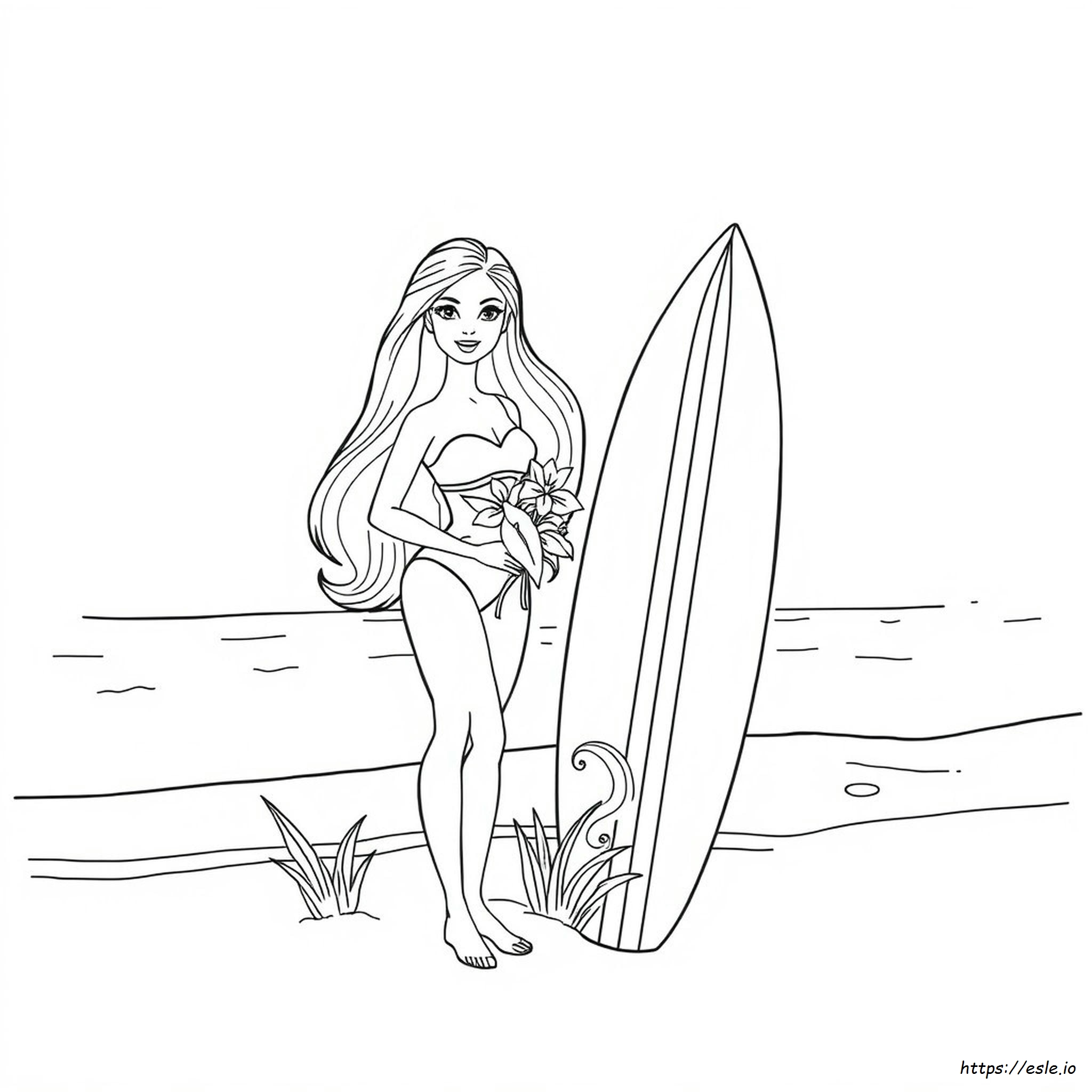 Gambar Mewarnai Barbie Dan Ken