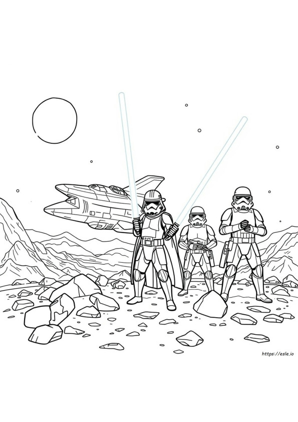 Gambar Mewarnai Star Wars Yang Dapat Dicetak