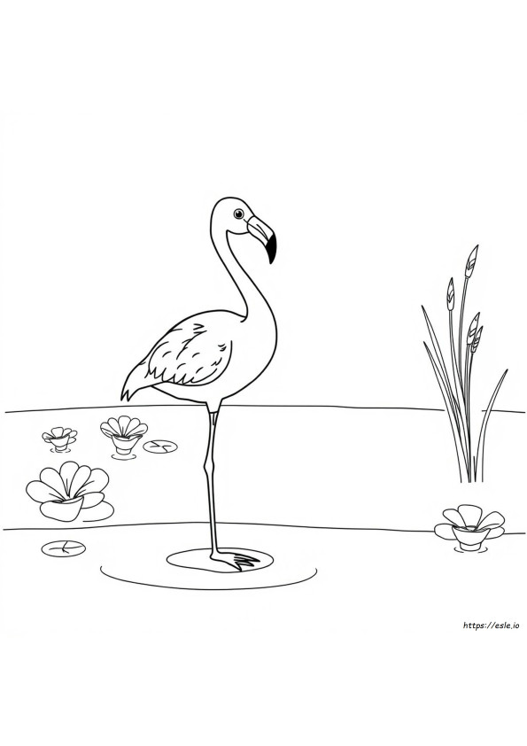 Süße Flamingo Ausmalbilder