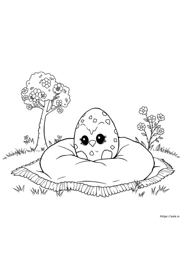 Telur Hatchimal Gambar Mewarnai