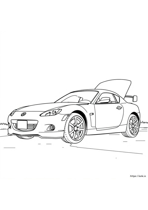 Mazda Rx8 Coloring Page