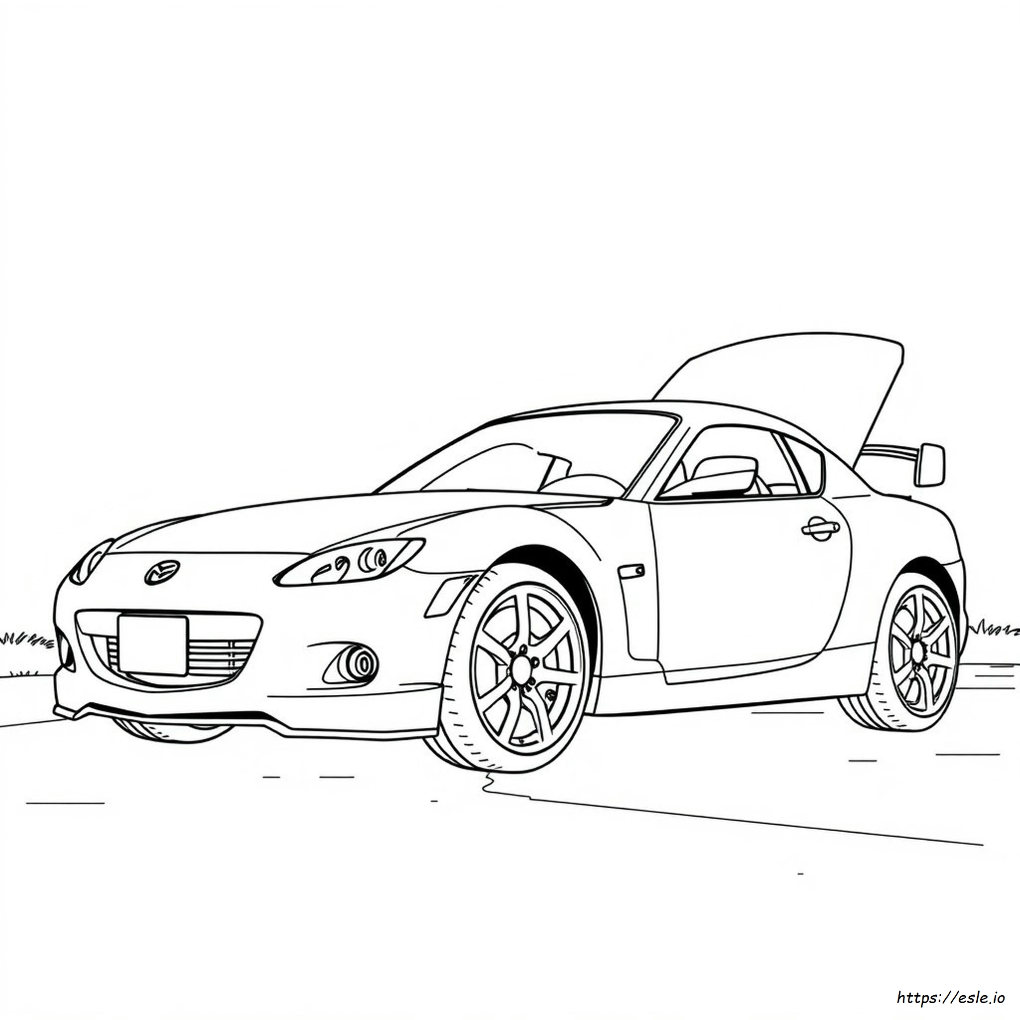 Mazda Rx8 Kolorowanka