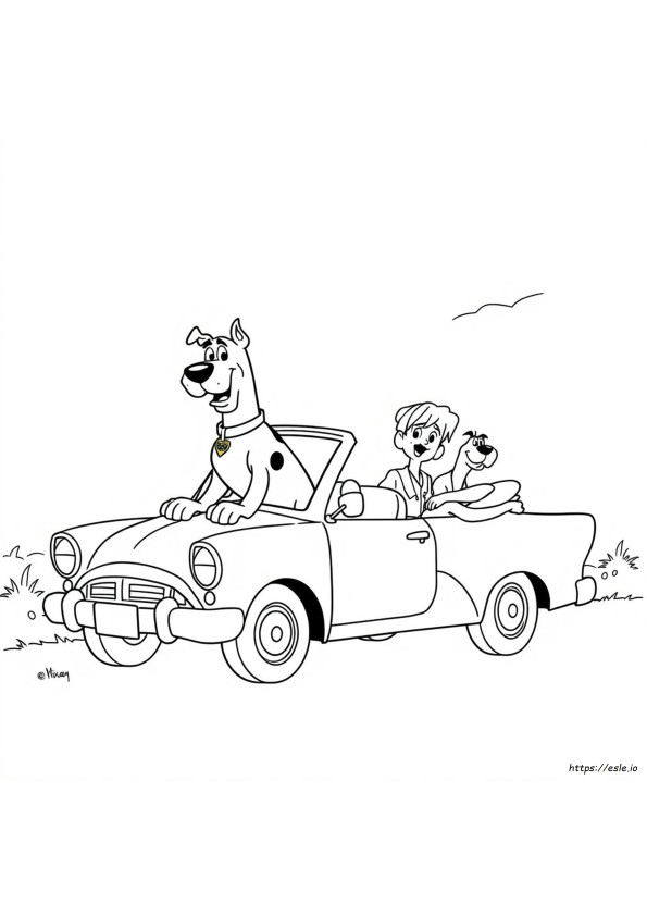 Großformatige Scooby Doo Ausmalbilder