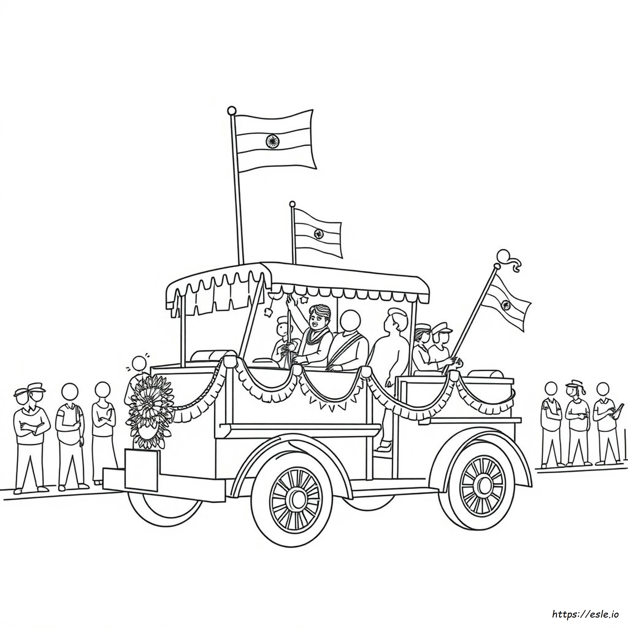 Free Printable Republic Day Coloring Page for Kids