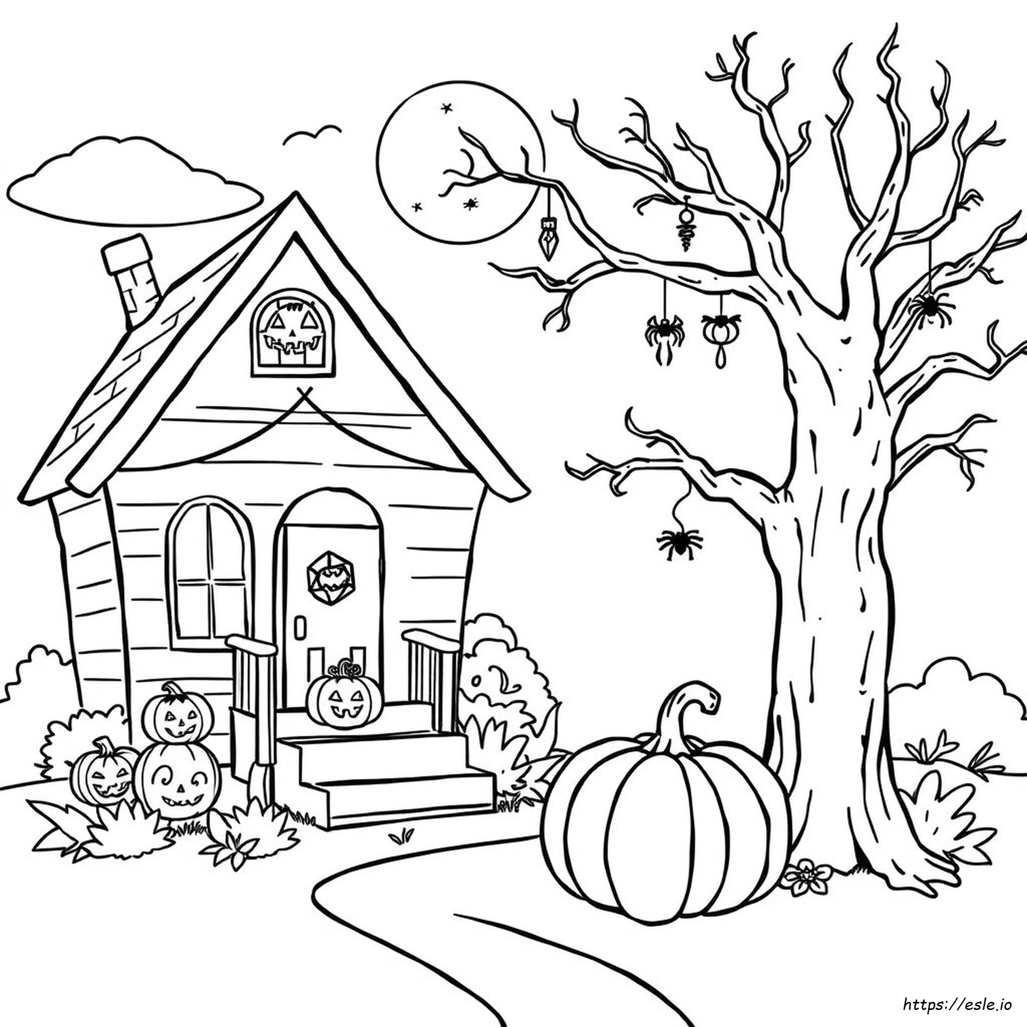Color Pages For Kids Halloween - Free Printable Coloring Page