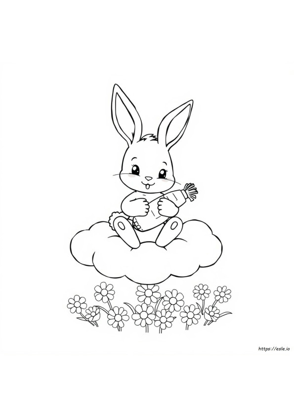 Detailed Bunny Coloring Pages