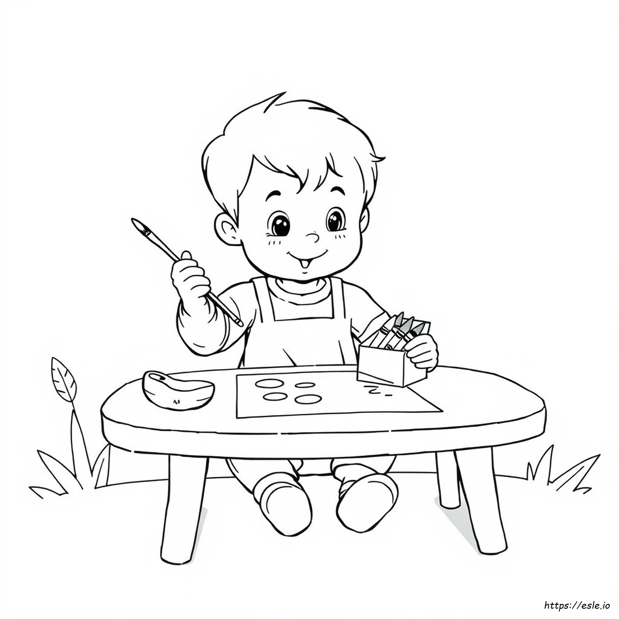 Washing Coloring Page - Free Printable for Kids
