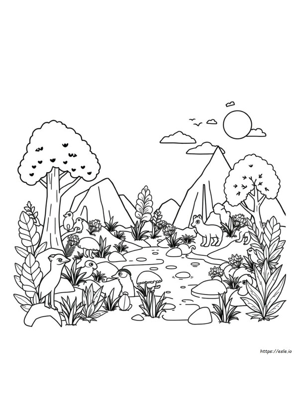 Coloriages Habitats