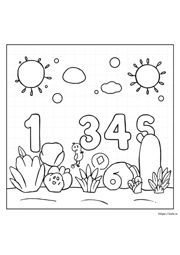 Coloring Pages By Numbers For Kindergarten
