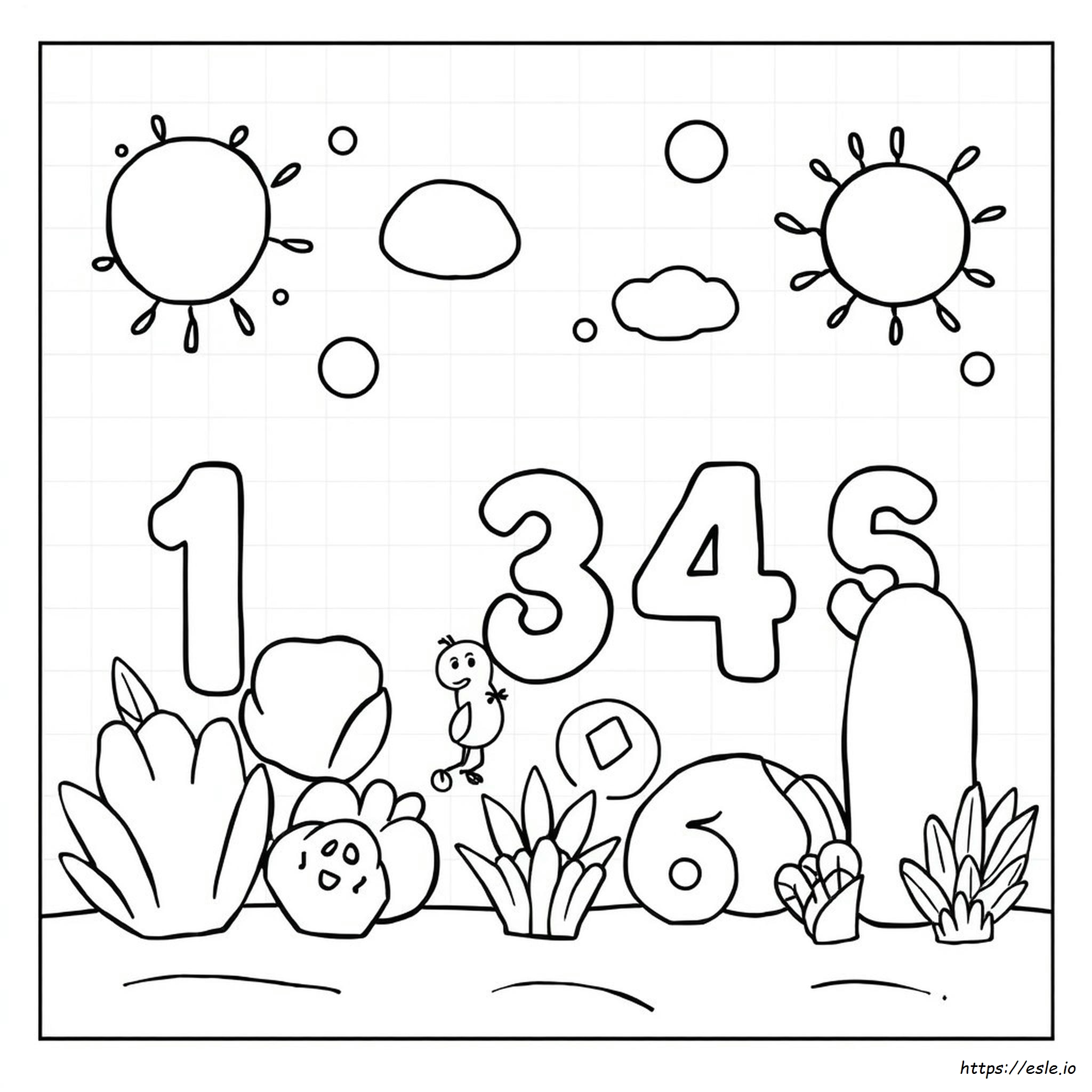 Dibujos Para Colorear Por Números Para Kínder