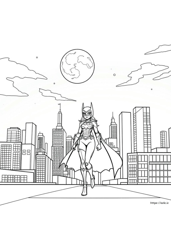 Batgirl Coloring Pages