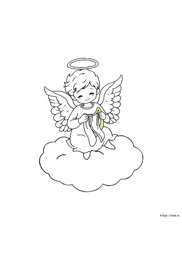 Ángel Stitch Para Colorear