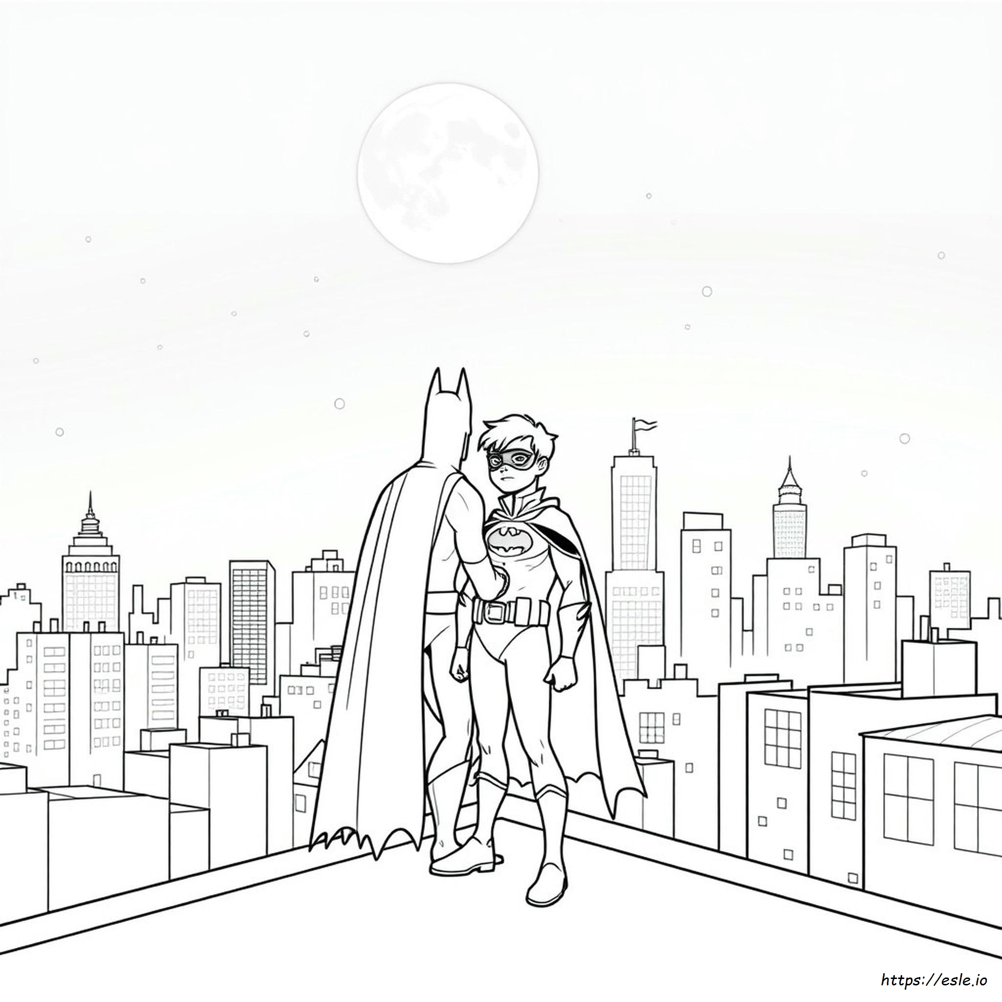 Batman And Robin Coloring Pages