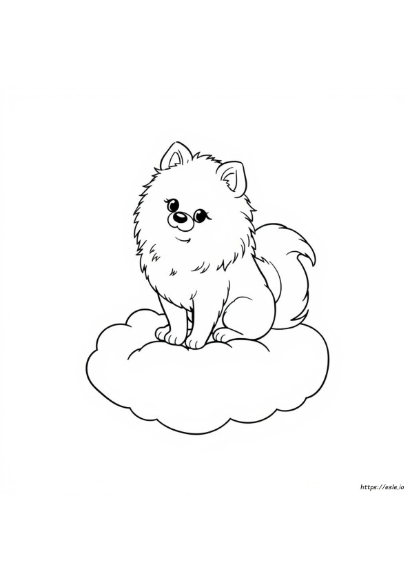 Perro Pomerania Para Colorear
