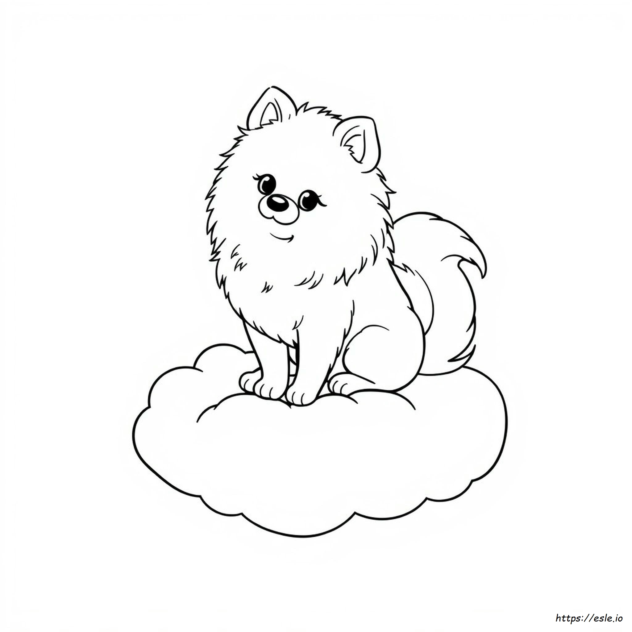 Pomeranian Da Colorare