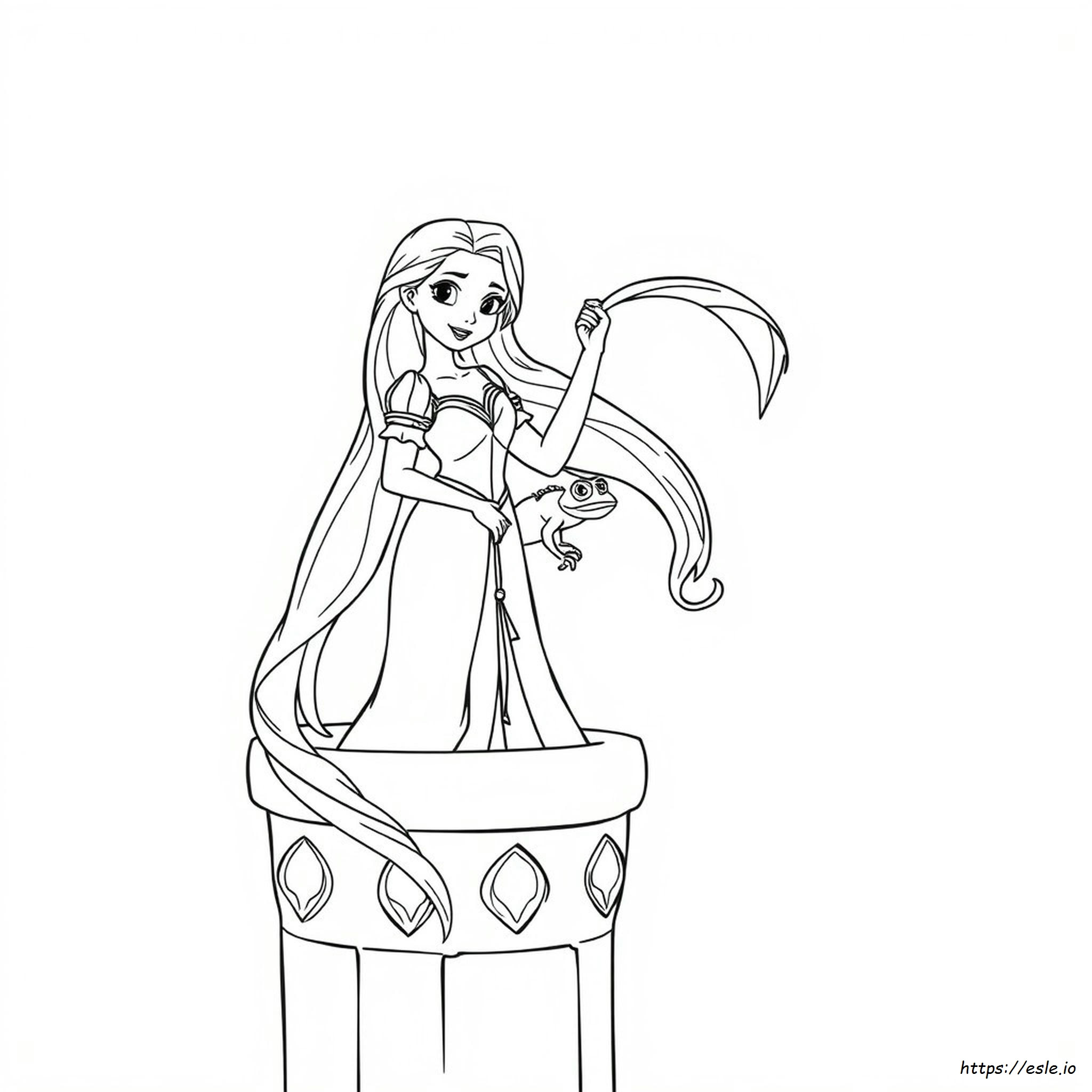 Rapunzel Tangled Colouring Pages