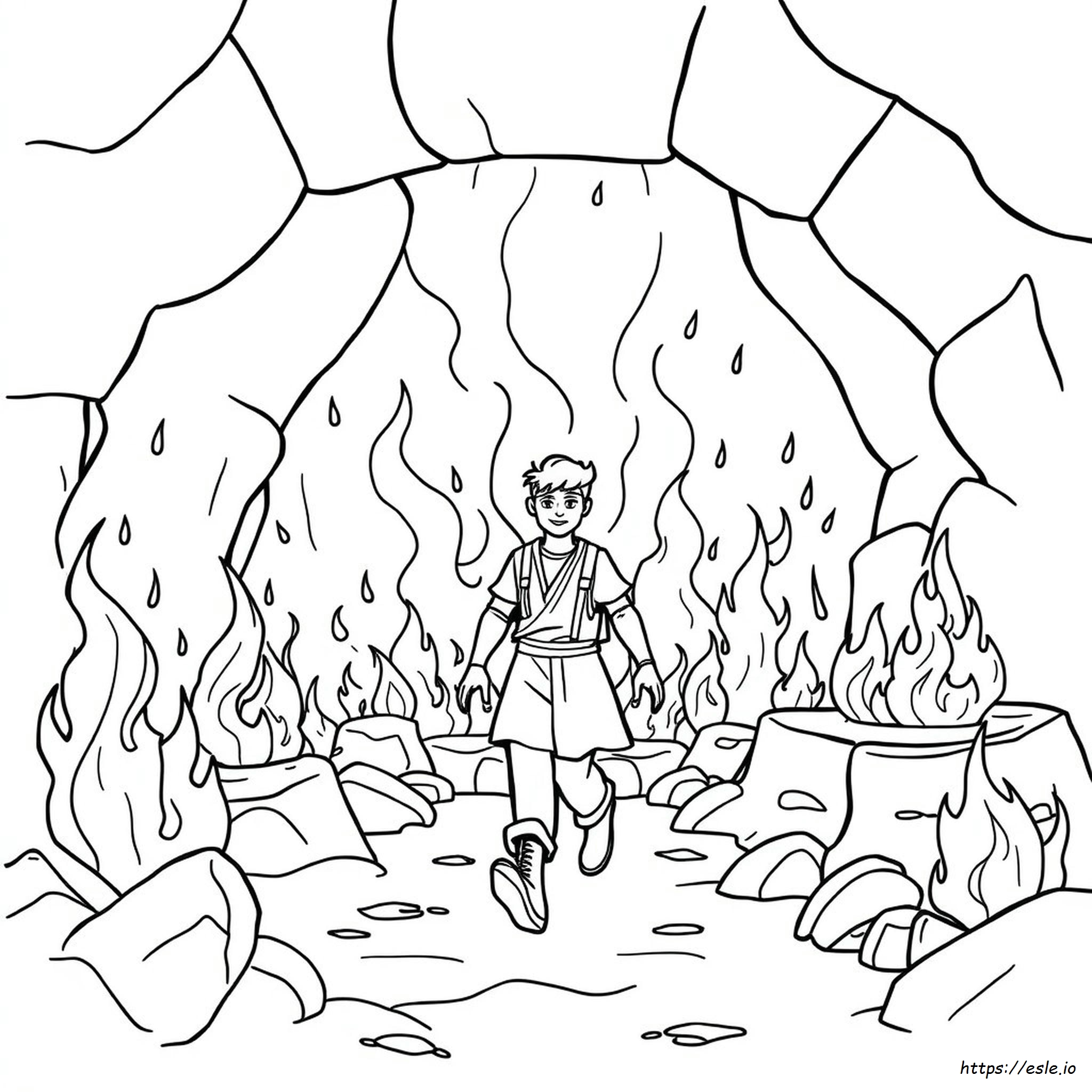 Printable Fiery Furnace Coloring Pages