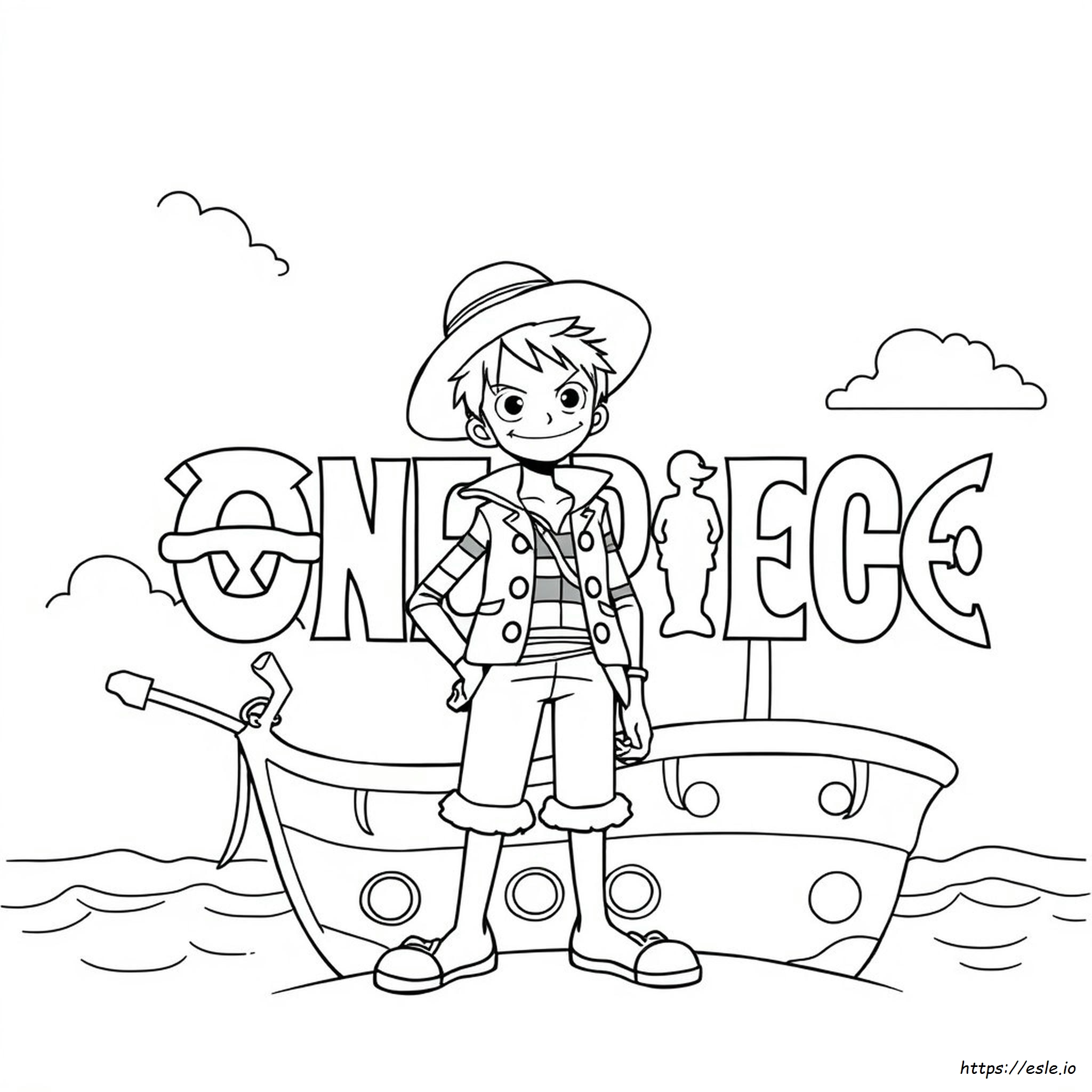 Printable Luffy One Piece Coloring Pages