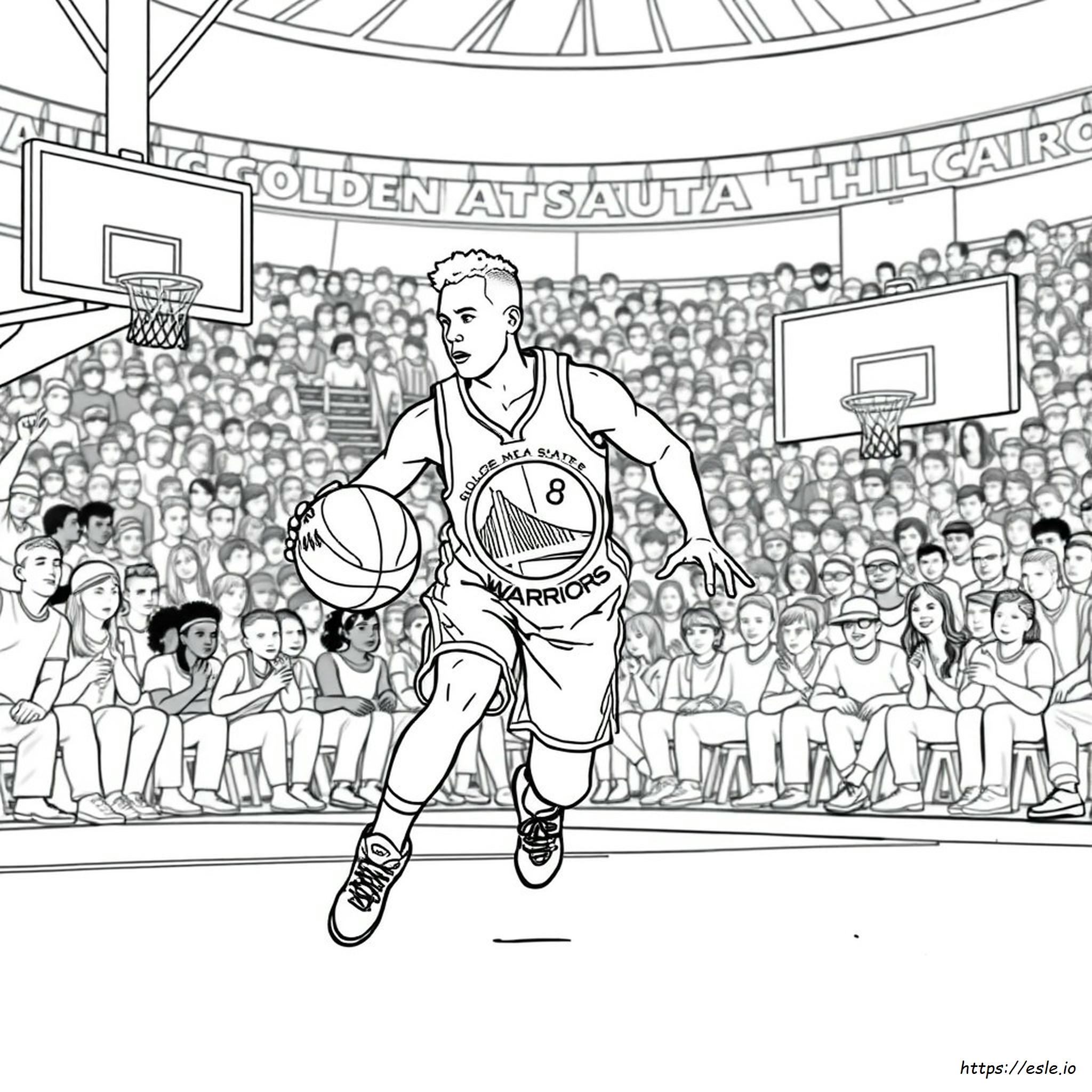 Golden State Warriors Coloring Page - Printable PDF