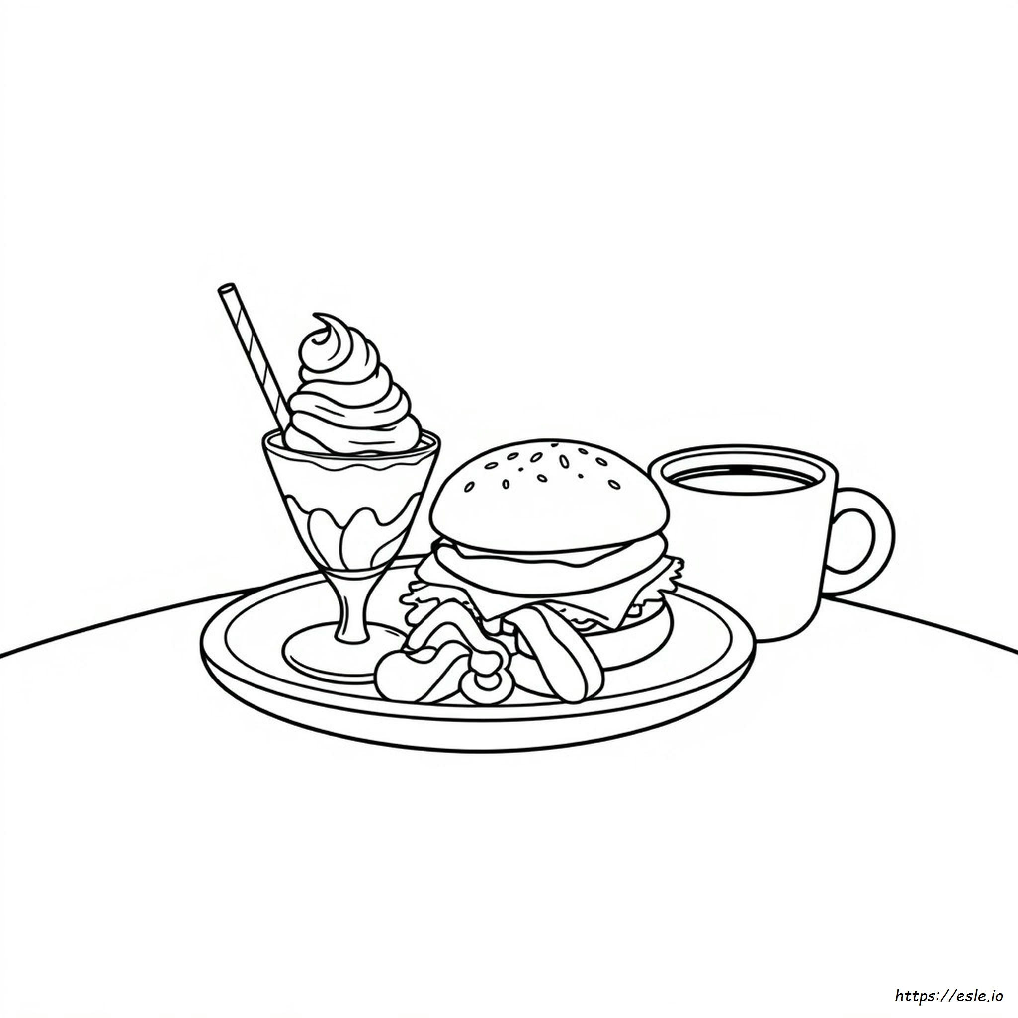 Food Coloring Pages Printable