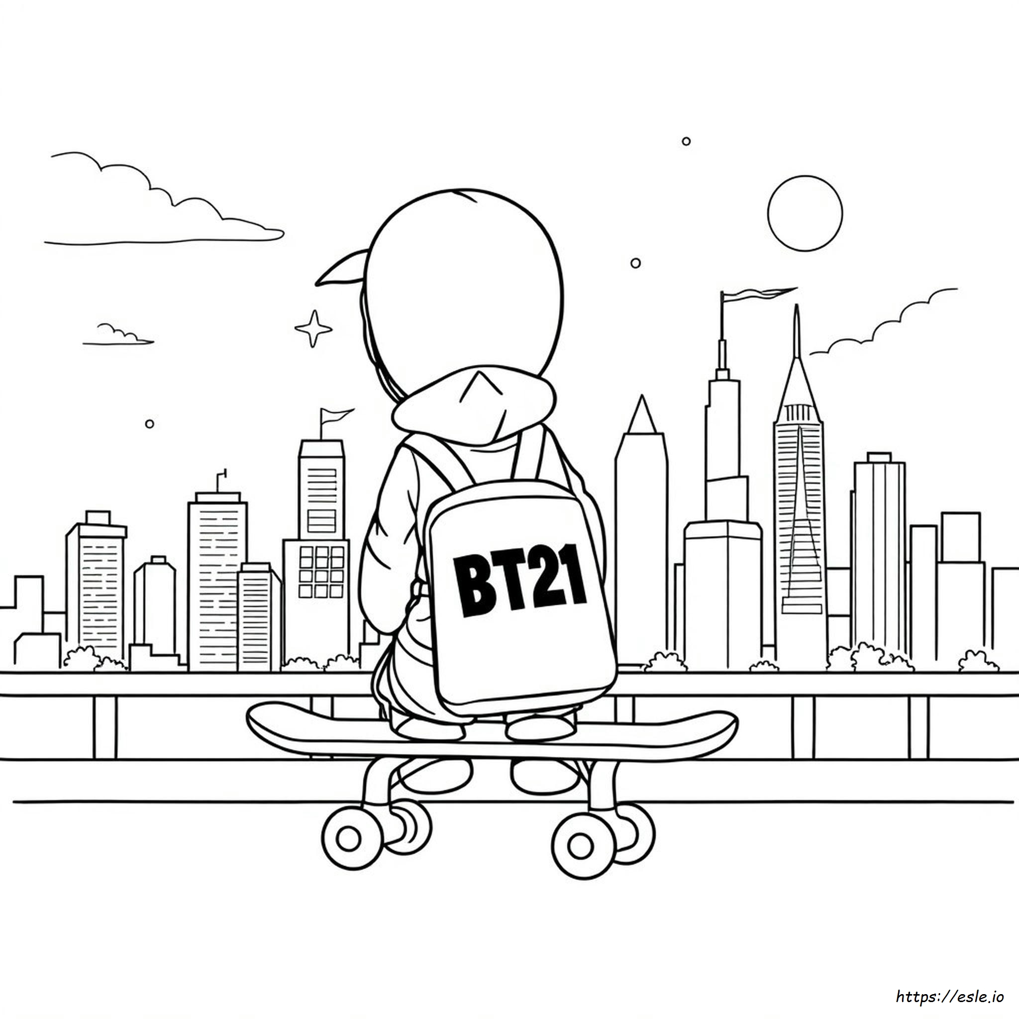 Coloring Pages Gambar Bt21 Untuk Mewarnai