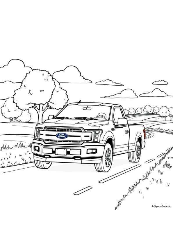 Ford F150 Coloring Page