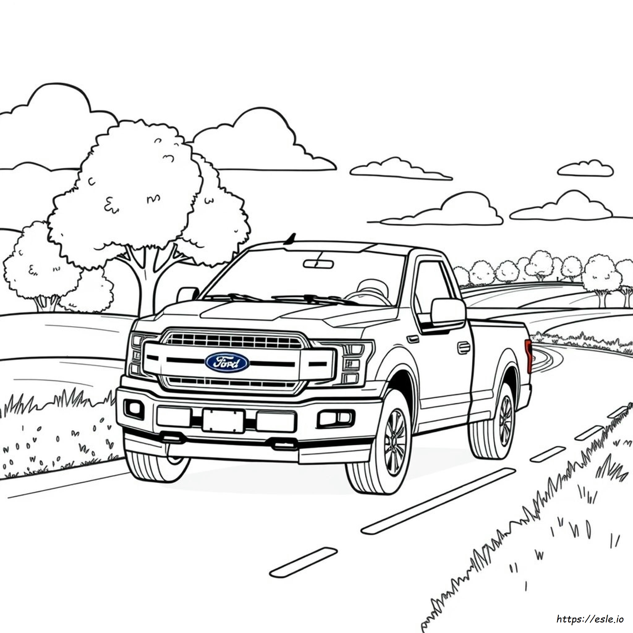 Ford F150 Coloring Page