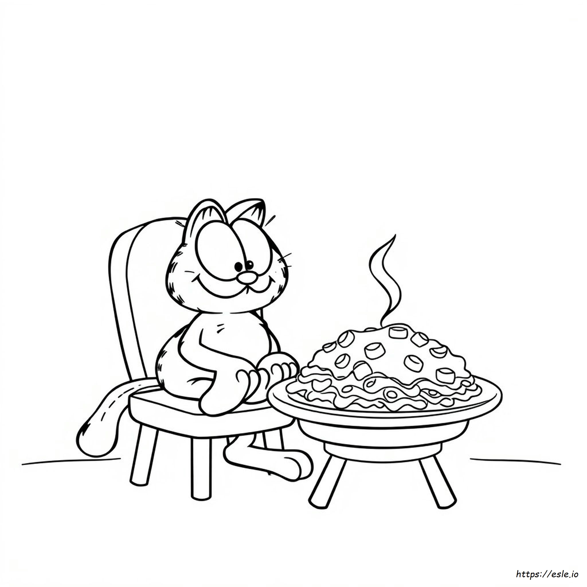 Gambar Mewarnai Garfield - Gratis Untuk Dicetak