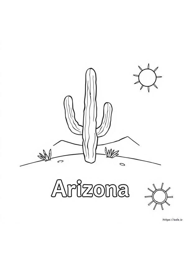 Printbare Arizona Kleurplaten