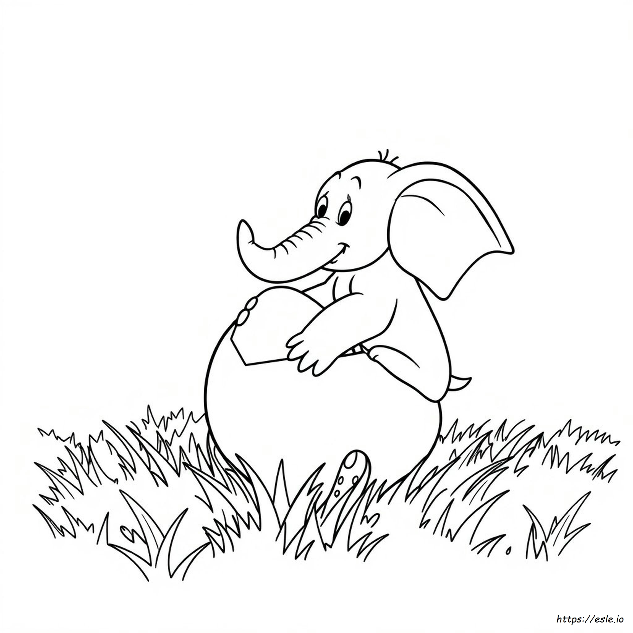 Horton Hatches The Egg Coloring Pages