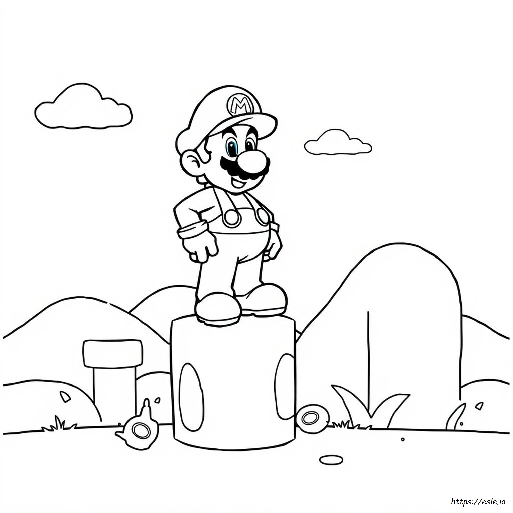 Mario Ausmalbild Zum Ausdrucken