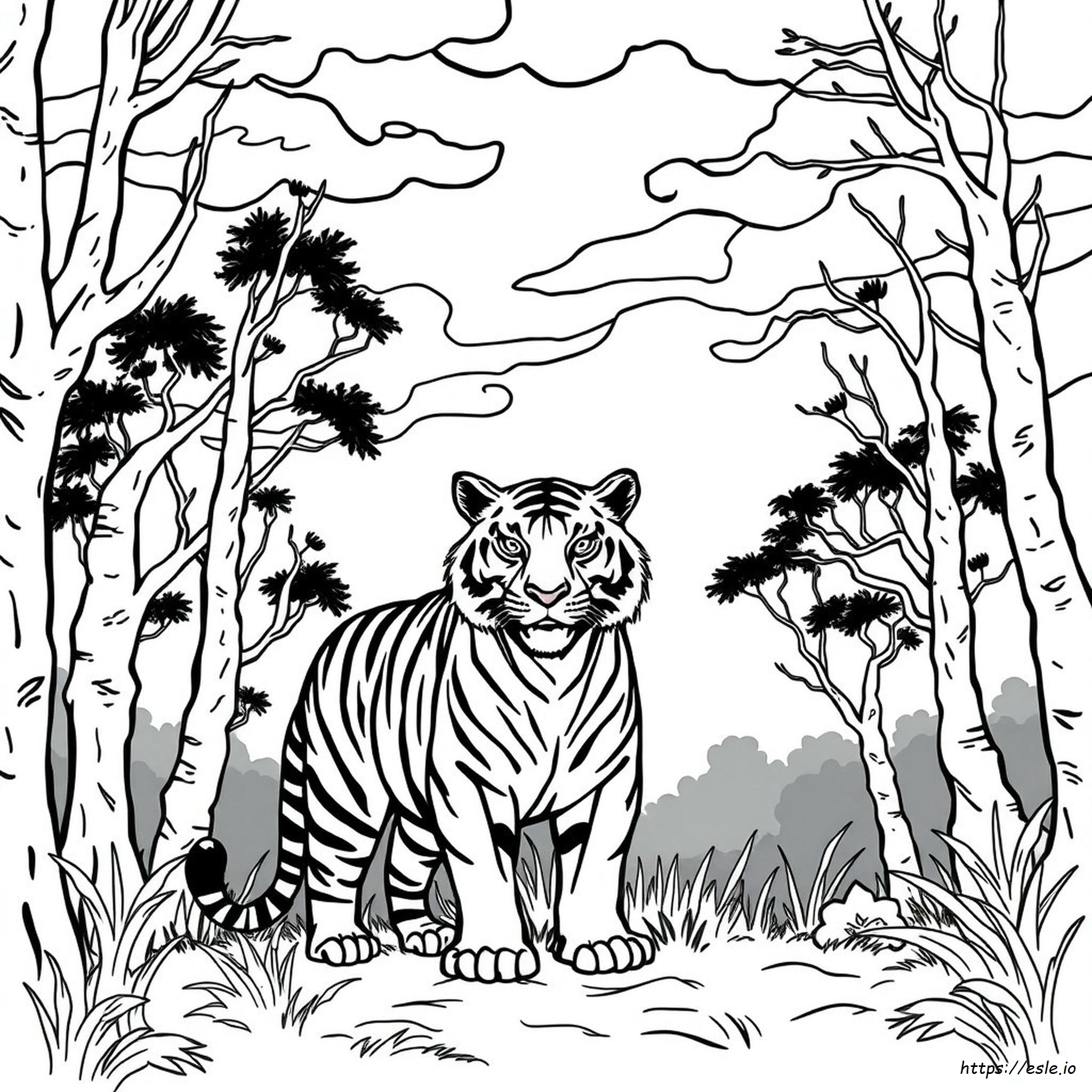 Scary Tiger Coloring Pages - Free Printables