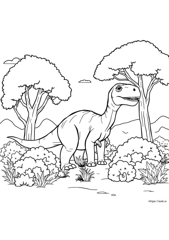Suuri Dinosaurus Värityskuvat