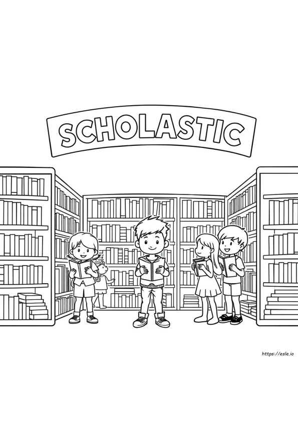 Scholastic Book Fair Coloring Pages